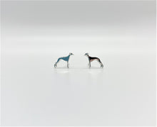 Silver Greyhound Stud Earrings
