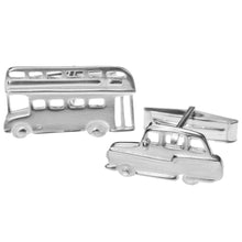 Bus and Taxi Cufflinks in Silver by Jen Ricketts