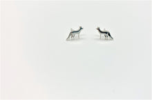 Silver Fox Stud Earrings